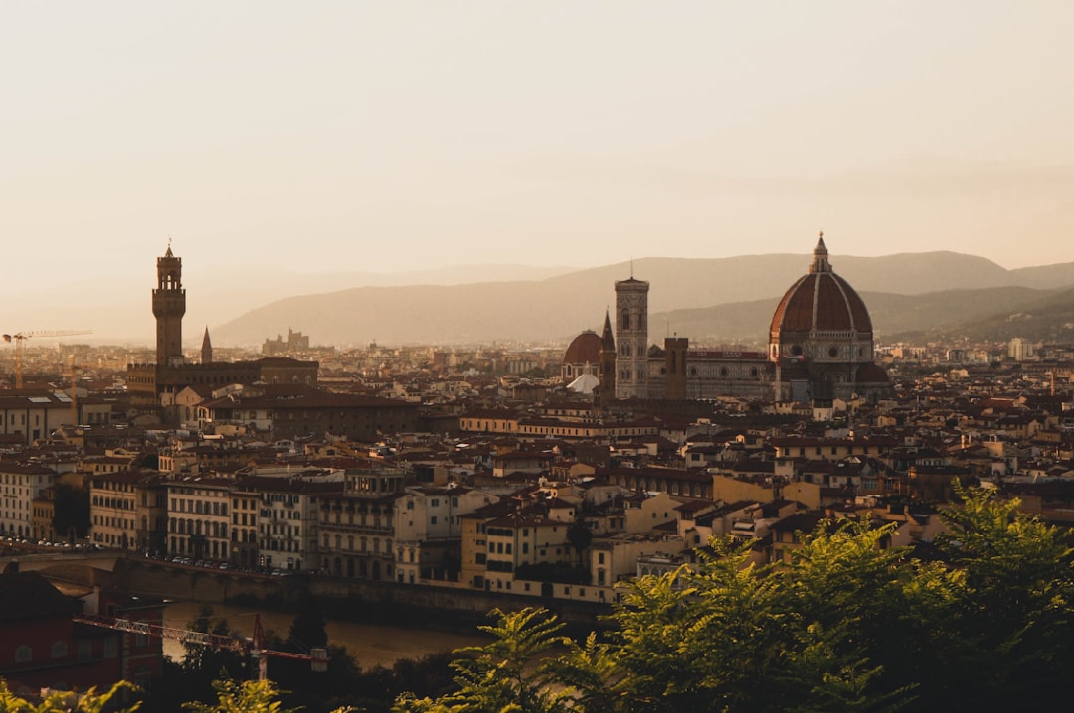 Florence Rooftops And The Vespucci Line